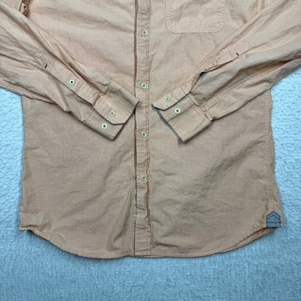 Banana Republic Shirt Pink Button Down Long Sleeve Casual Men's Size Medium Tall